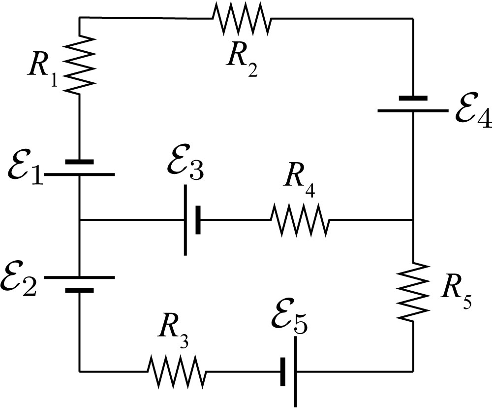 Solved The circuit shown in the figure contains five emf’s | Chegg.com