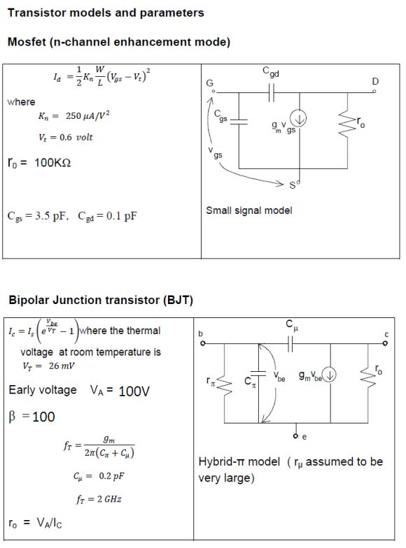 Solved Consider the amplifier circuit shown in Figure 1, | Chegg.com