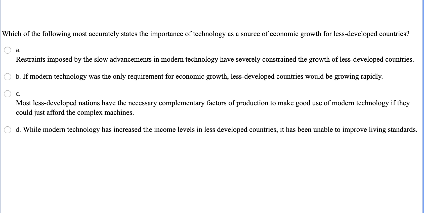 Solved Which of the following most accurately states the | Chegg.com