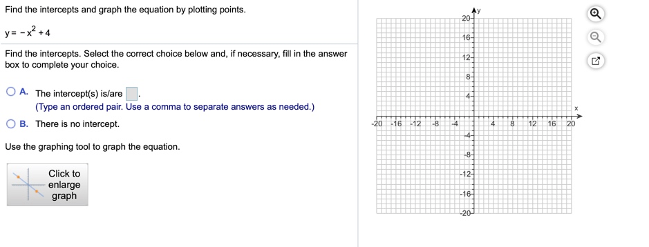 Solved Find The Intercepts And Graph The Equation By Plot Chegg Com