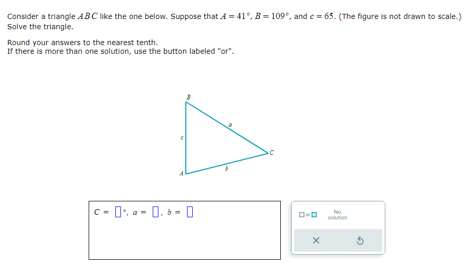 Solved Consider a triangle ABC like the one below. Suppose | Chegg.com