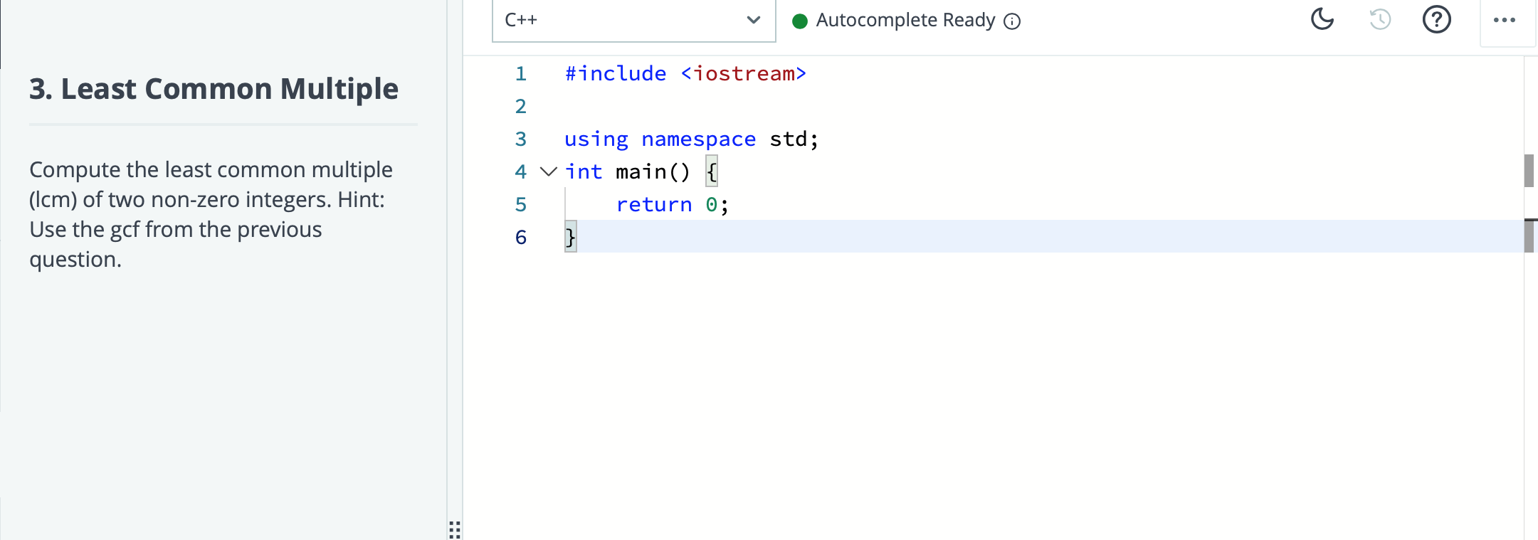 Solved C++ Ready 1 include 3. Least