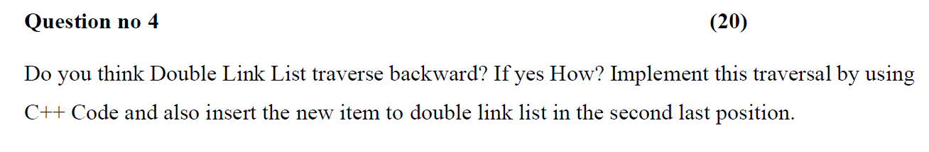 Solved This subject is DATA STRUCTURE & ALGORITHM | Chegg.com