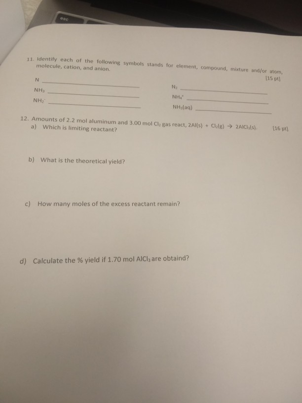 Solved Name Circle one best answer for each multiple choice | Chegg.com
