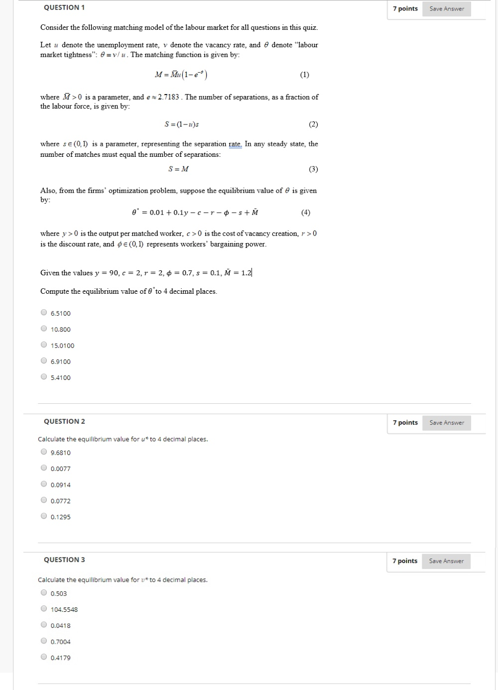 Solved QUESTION 1 7 points Save Answer Consider the | Chegg.com