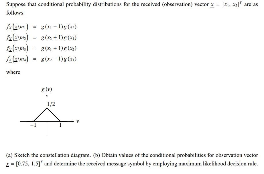Suppose that conditional probability distributions | Chegg.com