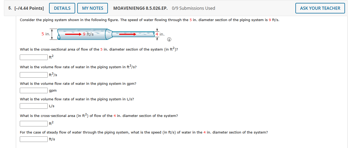 Solved by an EXPERT Consider the piping system shown in ﻿the following ...
