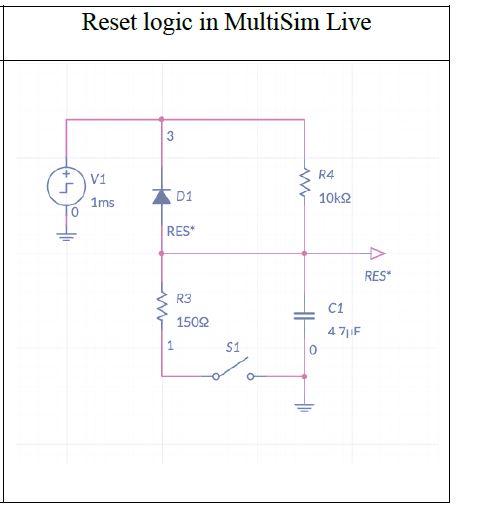 Solved **Accurately draw by hand the reset circuit and show | Chegg.com