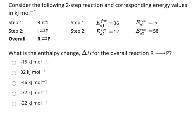 Solved Consider the following 2-step reaction and | Chegg.com