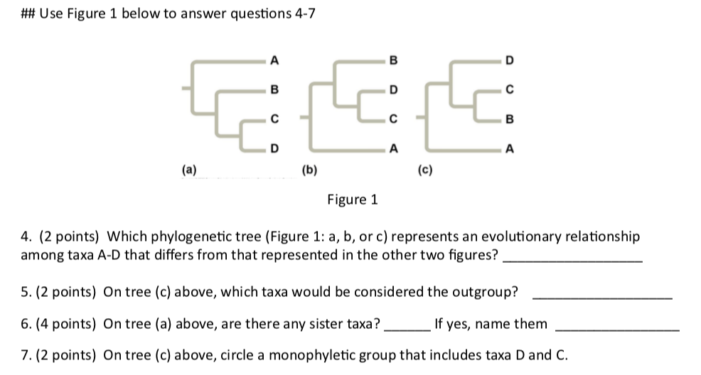 Solved ## Use Figure 1 below to answer questions 4-7 A B D B | Chegg.com