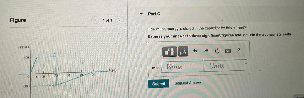 Solved Part A The current shown in (Figure 1) is applied to | Chegg.com