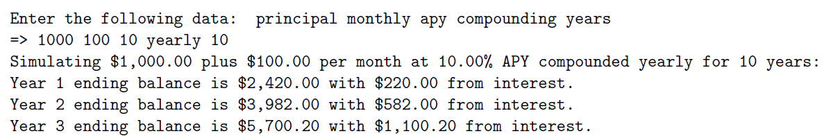 Solved How do I build a java program to calculate interest | Chegg.com