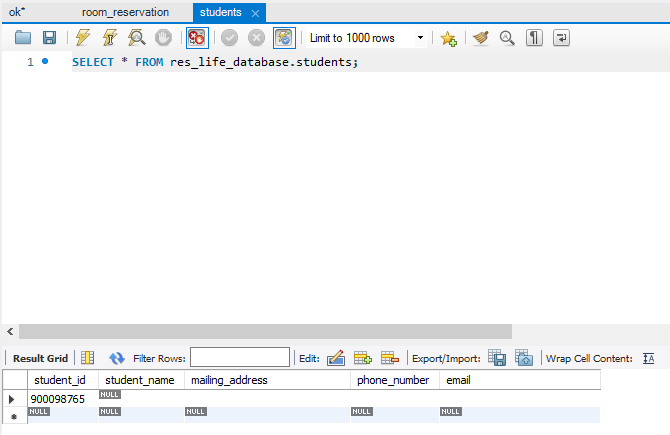 Solved I wrote this code for two different tables. Table | Chegg.com