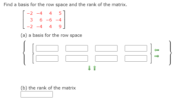Solved Find a basis for the row space and the rank of the | Chegg.com