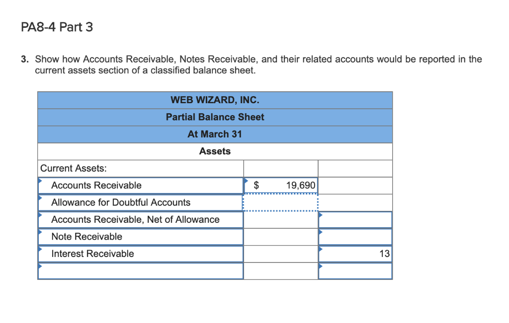 Solved PA8-4 Accounting For Accounts And Notes Receivable | Chegg.com