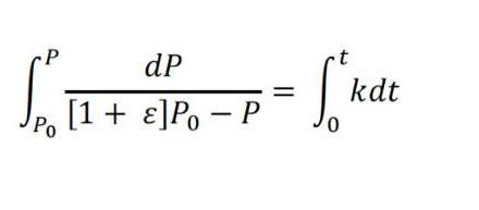Solved ∫P0P[1+ε]P0−PdP=∫0tkdt | Chegg.com