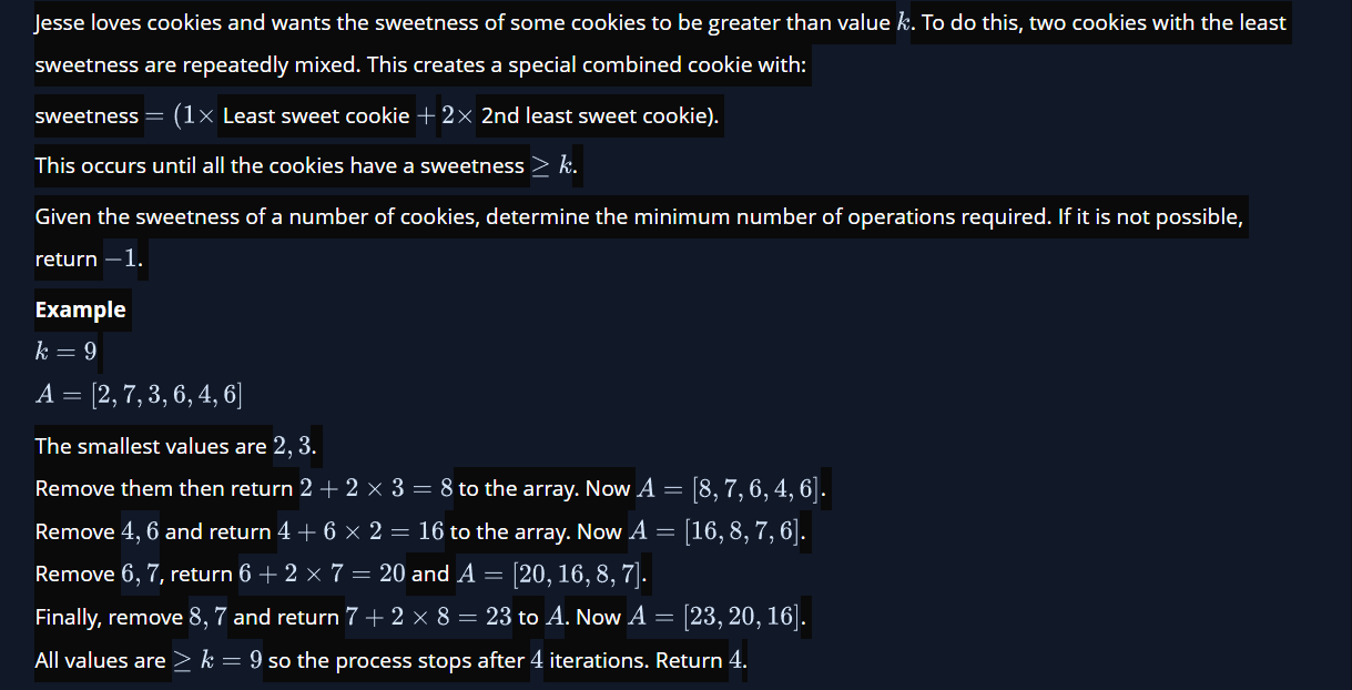 Solved /* * Complete The 'cookies' Function Below In | Chegg.com