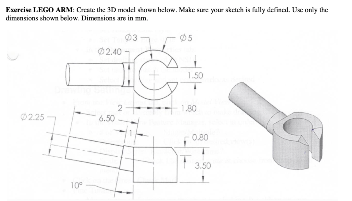 Solved Use SolidWorks, please walk through on how to | Chegg.com