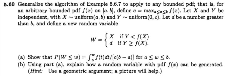 Solved 5.60 Generalize The Algorithm Of Example 5.6.7 To 