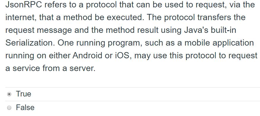 JsonRPC refers to a protocol that can be used to | Chegg.com