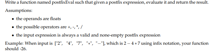 Solved Please use stacks to solve. The solution starts with | Chegg.com