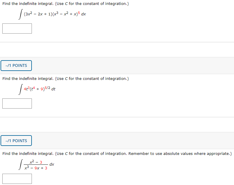 Solved Find the indefinite integral. (Use C for the constant | Chegg.com