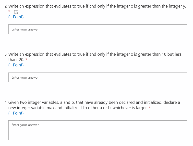 Solved 2. Write an expression that evaluates to true if and | Chegg.com