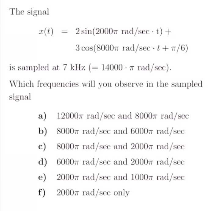 The signal | Chegg.com