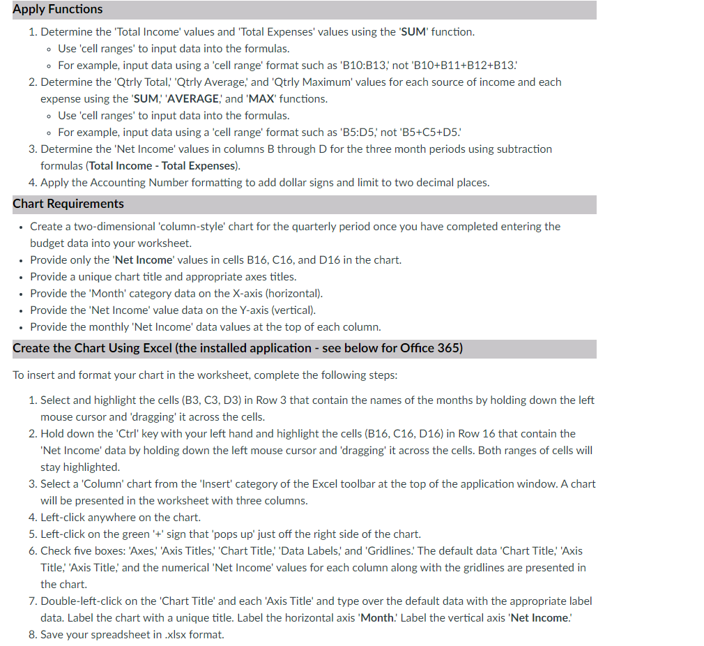 Solved Description Il. For this assignment, you will create | Chegg.com