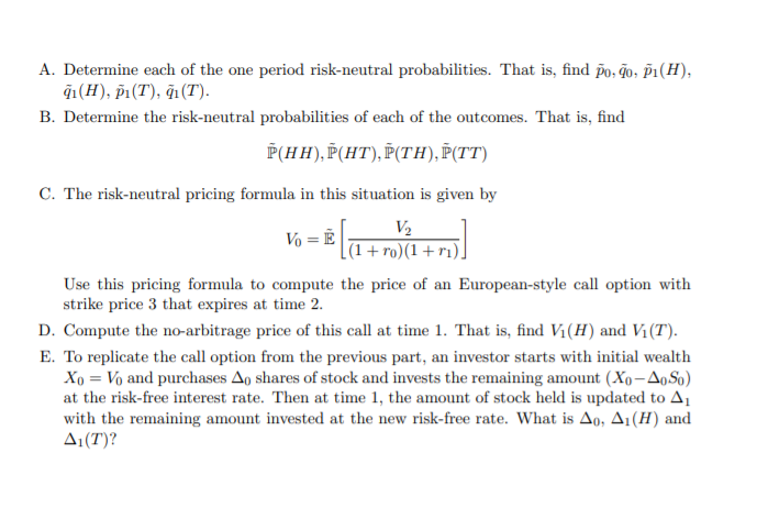 5 1 In Our Binomial Model We Have Always Conside Chegg Com