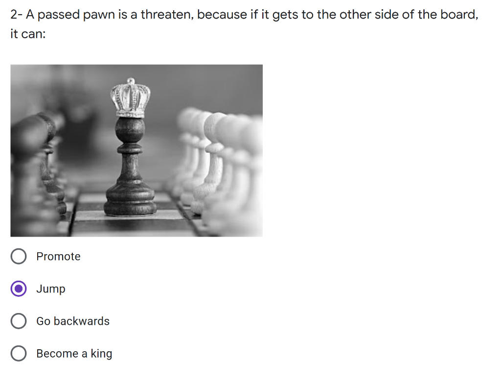 Solved 2 A passed pawn is a threaten, because if it gets to