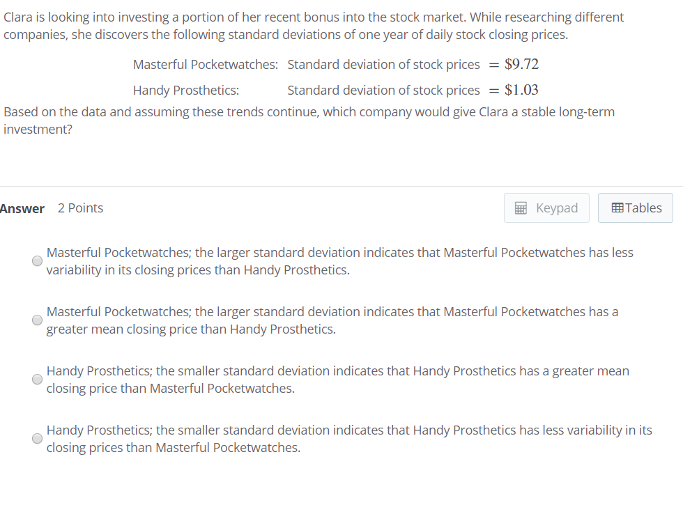 Solved Clara is looking into investing a portion of her