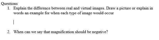 Solved Questions 1. Explain the difference between real and | Chegg.com