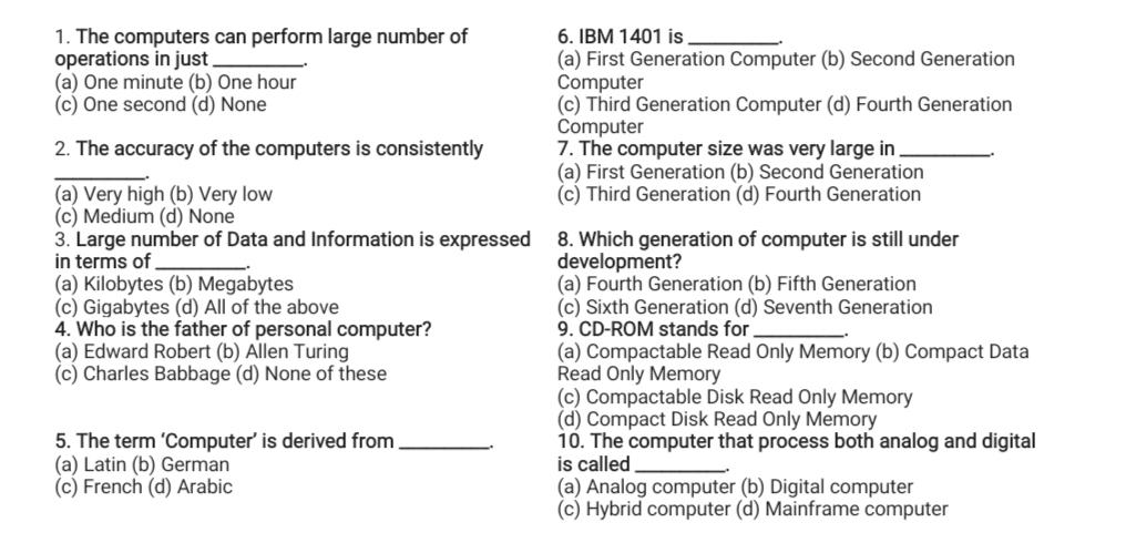seventh generation of computer