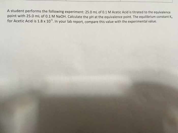 Solved A student performs the following experiment: 25.0 mL | Chegg.com