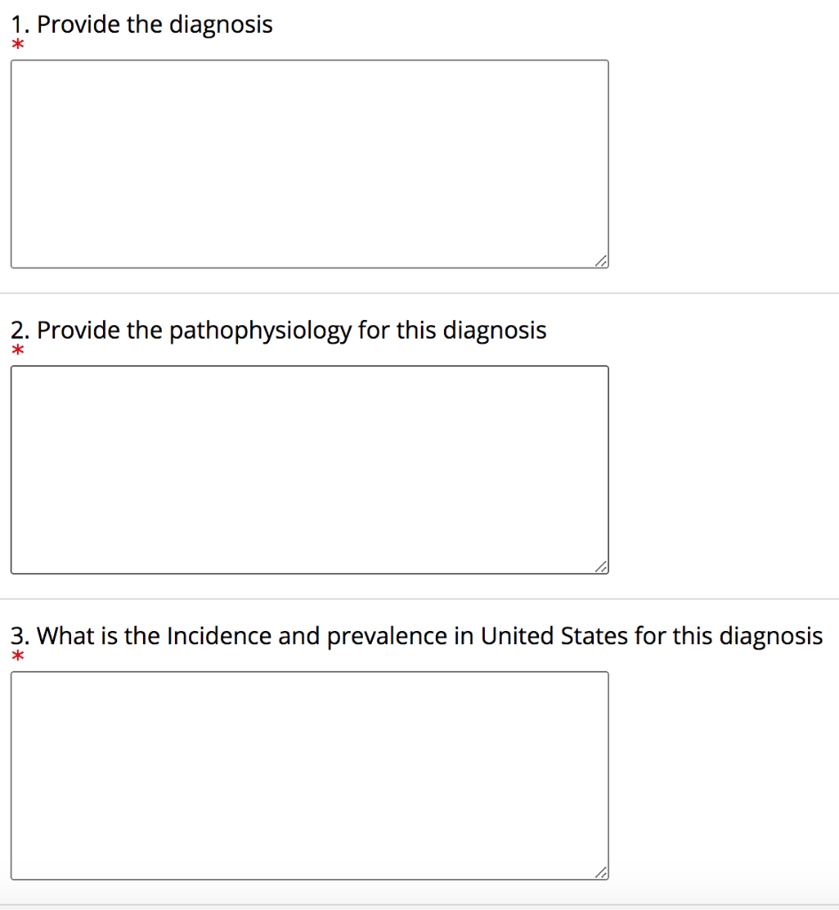 Solved History of present illness: Patient is a 68 year old | Chegg.com