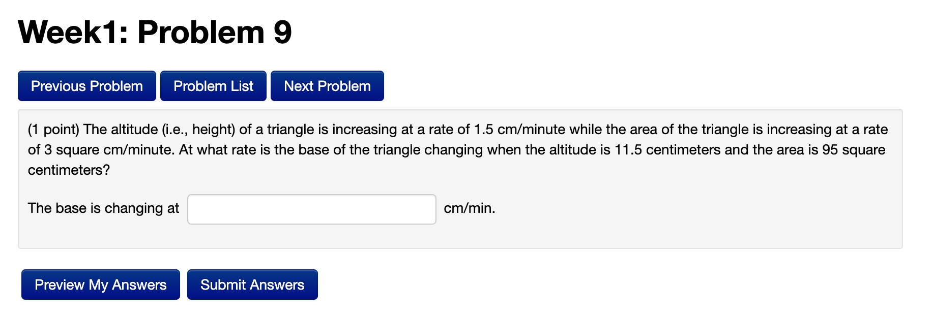 Solved Week1: Problem 9 Previous Problem Problem List Next | Chegg.com