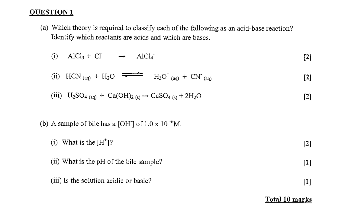 Solved Question 1 (a) Which Theory Is Required To Classify 