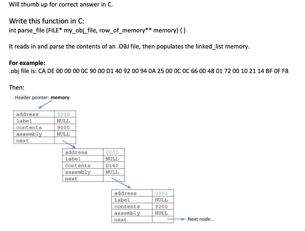 Will thumb up for correct answer in C. Write this | Chegg.com