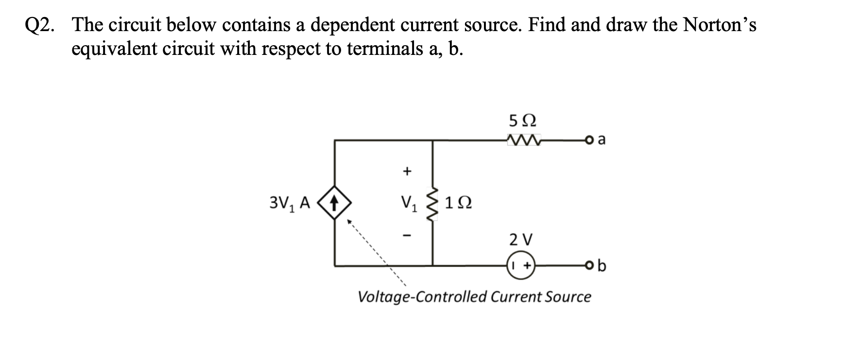 Solved 22. The circuit below contains a dependent current | Chegg.com