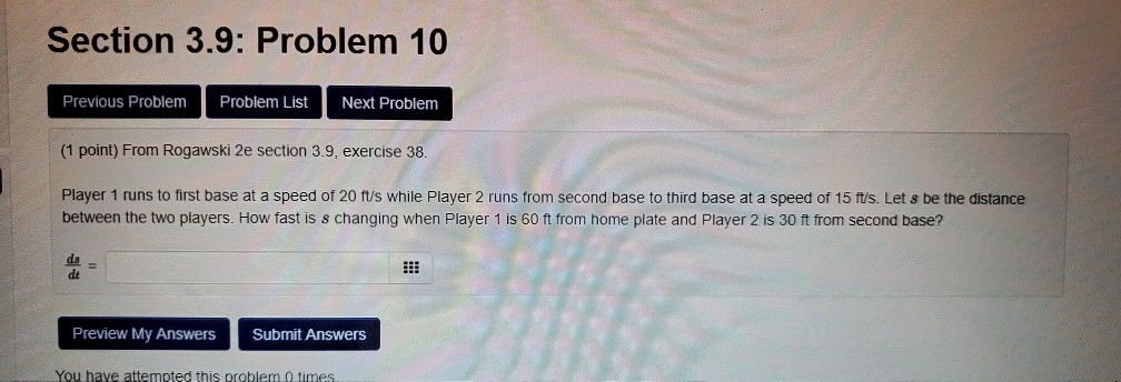 Solved Section 3.9: Problem 7 Previous Problem Problem List | Chegg.com