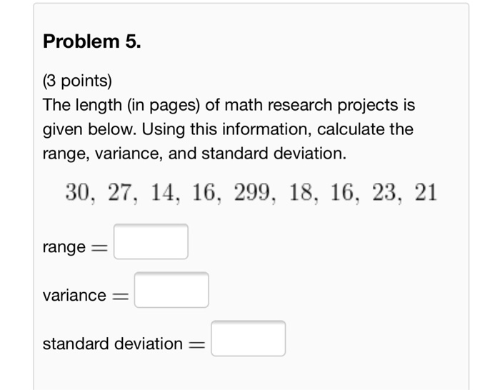 Solved The lack of what property of the standard deviation
