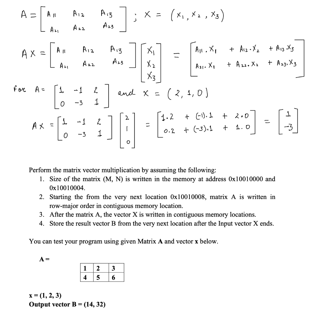 Problem 3: Vector Matrix Multiplication (20 Marks) | Chegg.com