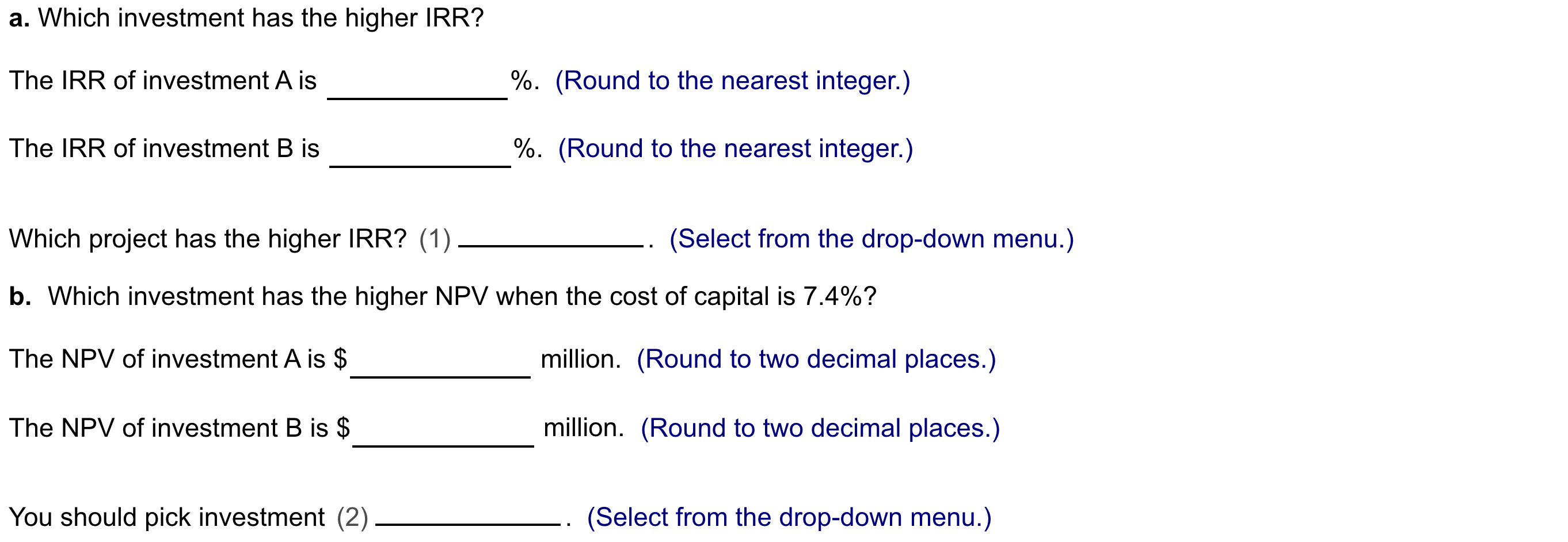 Solved You Are Deciding Between Two Mutually Exclusive | Chegg.com