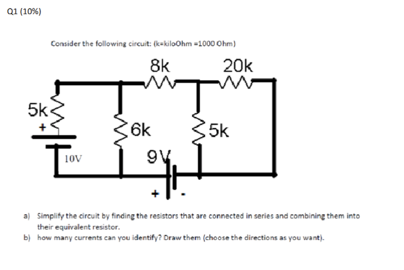 Solved Q Consider The Following Circuit Chegg Com