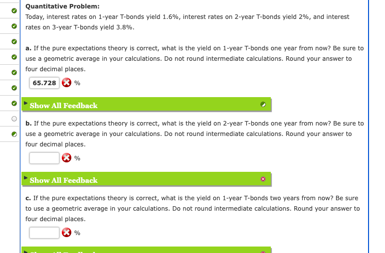 Solved Quantitative Problem Today, interest rates on 1