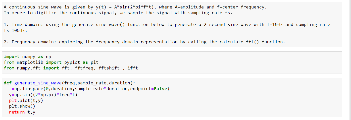 Solved A continuous sine wave is given by y(t) = | Chegg.com