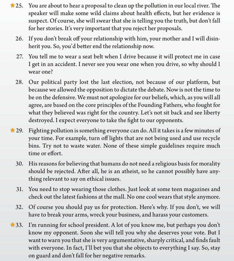 Solved Read the following passages. If an argument commits a | Chegg.com