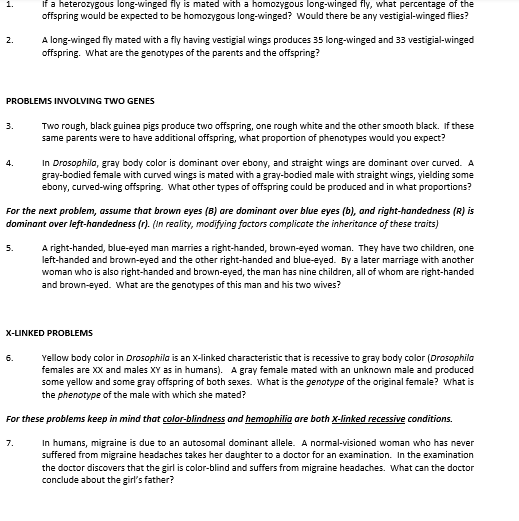 Solved Exercise 2G-Interpreting pedigrees 1. Examine the | Chegg.com