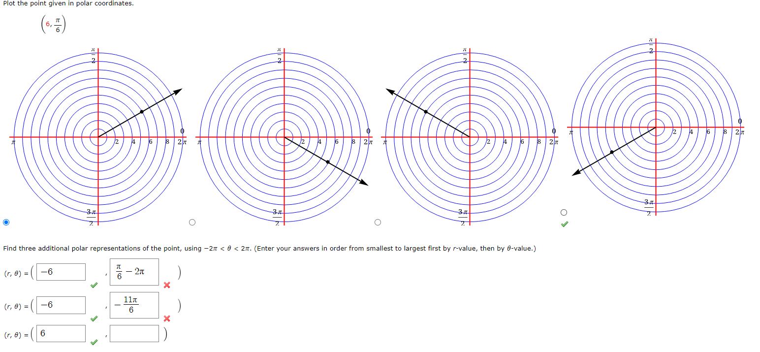 Solved Plot the point given in polar coordinates. 3-ग्र 3-m | Chegg.com